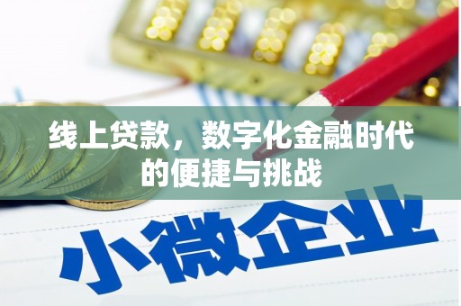 阜城线上贷款，数字化金融时代的便捷与挑战
