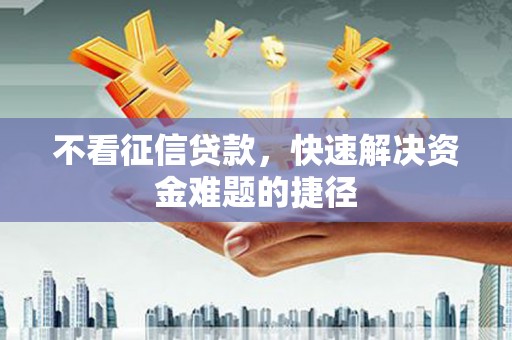 阜城不看征信贷款，快速解决资金难题的捷径