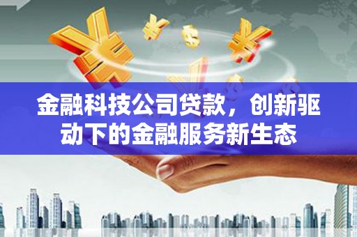 阜城金融科技公司贷款，创新驱动下的金融服务新生态
