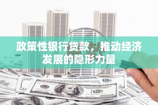 阜城政策性银行贷款，推动经济发展的隐形力量