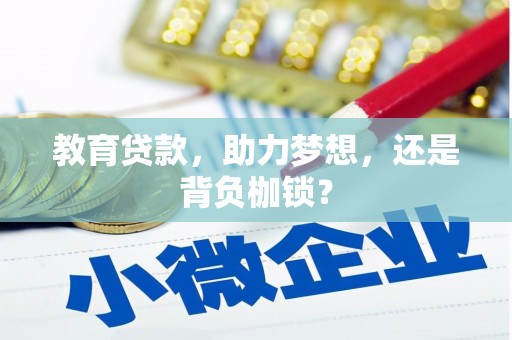 阜城教育贷款，助力梦想，还是背负枷锁？