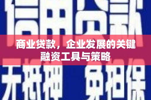 阜城商业贷款，企业发展的关键融资工具与策略