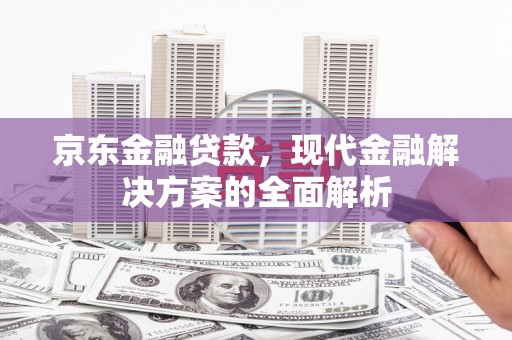 阜城京东金融贷款，现代金融解决方案的全面解析