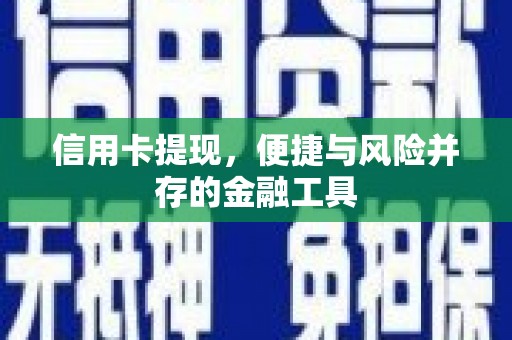 阜城信用卡提现，便捷与风险并存的金融工具