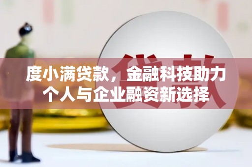 阜城度小满贷款，金融科技助力个人与企业融资新选择