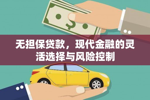 阜城无担保贷款，现代金融的灵活选择与风险控制