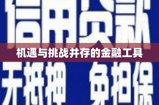 阜城机遇与挑战并存的金融工具