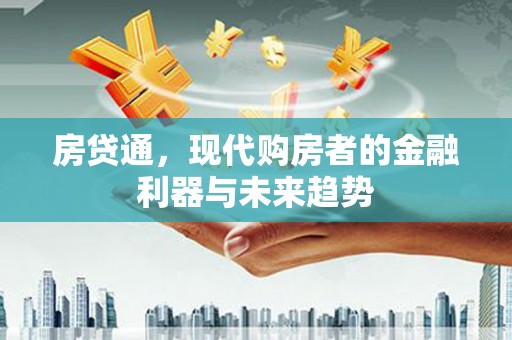 阜城房贷通，现代购房者的金融利器与未来趋势