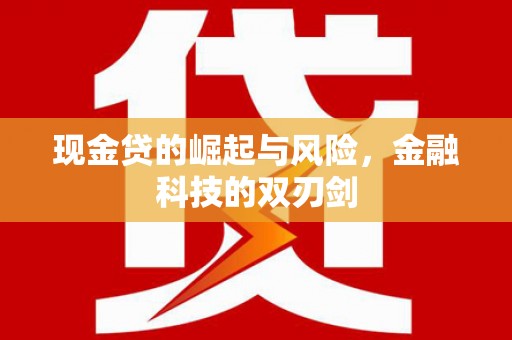 阜城现金贷的崛起与风险，金融科技的双刃剑