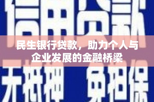 阜城民生银行贷款，助力个人与企业发展的金融桥梁