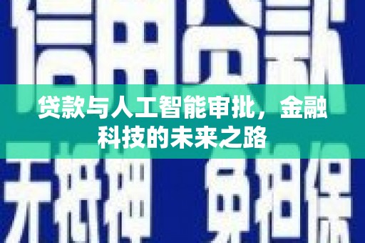 阜城贷款与人工智能审批，金融科技的未来之路