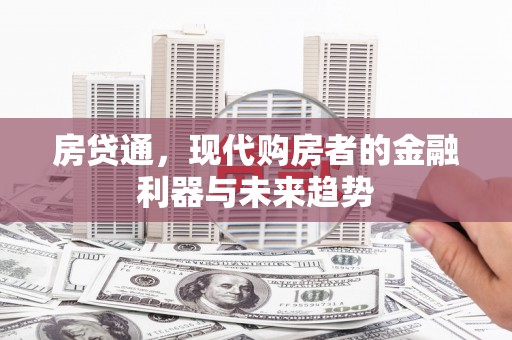 阜城房贷通，现代购房者的金融利器与未来趋势