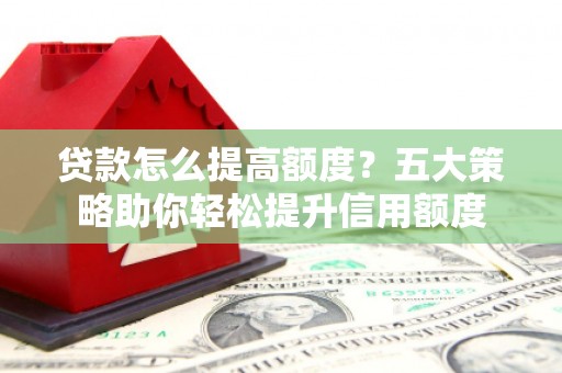 阜城贷款怎么提高额度？五大策略助你轻松提升信用额度