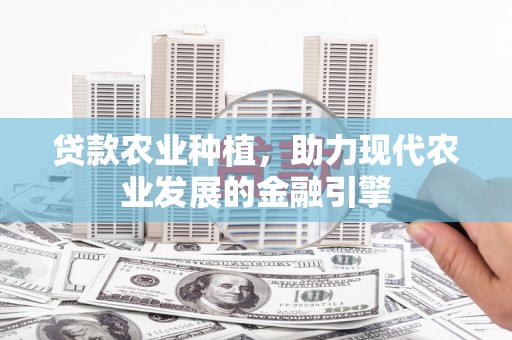 阜城贷款农业种植，助力现代农业发展的金融引擎