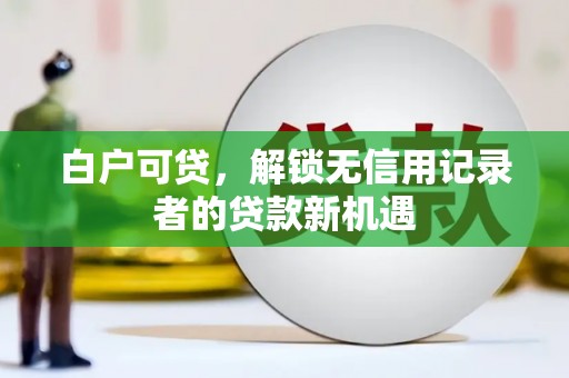 阜城白户可贷，解锁无信用记录者的贷款新机遇