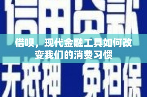 阜城借呗，现代金融工具如何改变我们的消费习惯