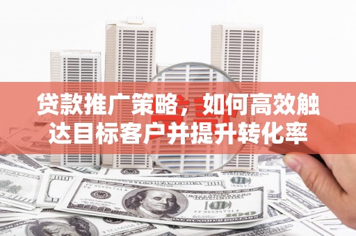 阜城贷款推广策略，如何高效触达目标客户并提升转化率