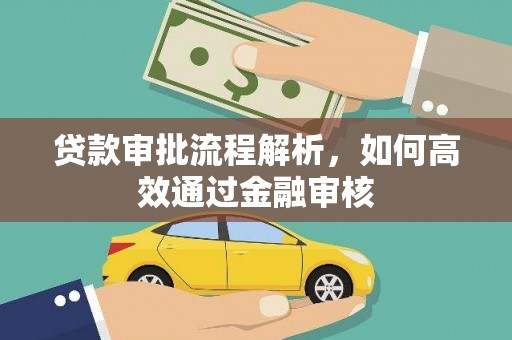 阜城贷款审批流程解析，如何高效通过金融审核