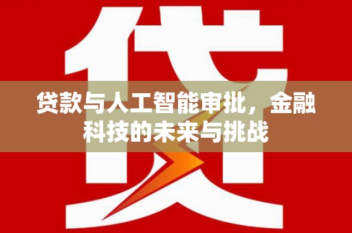 阜城贷款与人工智能审批，金融科技的未来与挑战