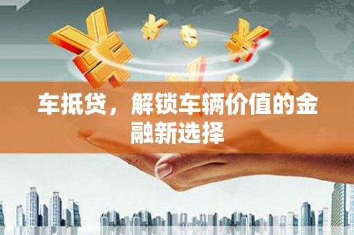 阜城车抵贷，解锁车辆价值的金融新选择