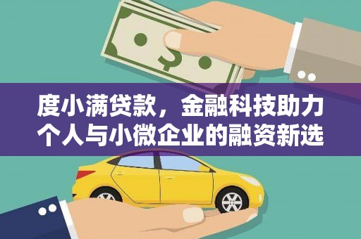 阜城度小满贷款，金融科技助力个人与小微企业的融资新选择