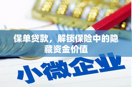 阜城保单贷款，解锁保险中的隐藏资金价值