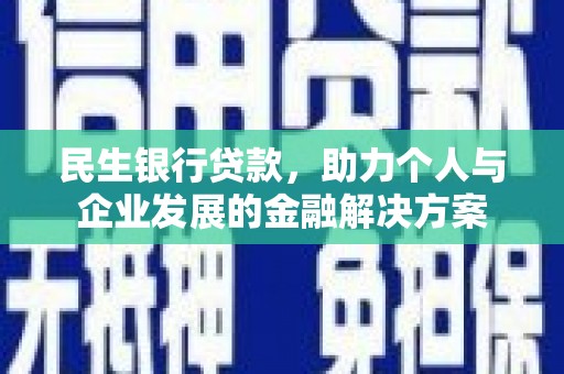 阜城民生银行贷款，助力个人与企业发展的金融解决方案