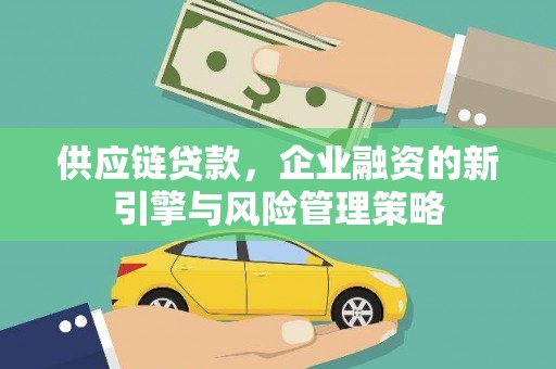 阜城供应链贷款，企业融资的新引擎与风险管理策略