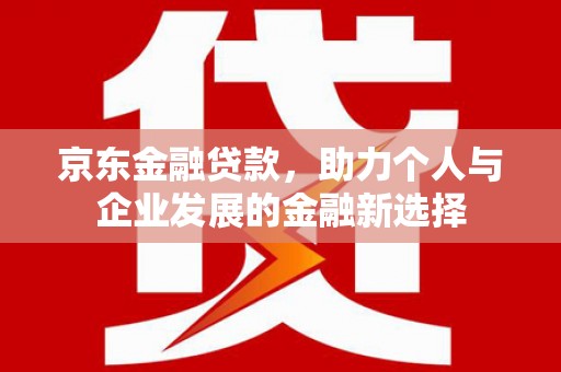 阜城京东金融贷款，助力个人与企业发展的金融新选择