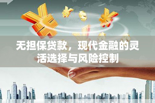 阜城无担保贷款，现代金融的灵活选择与风险控制