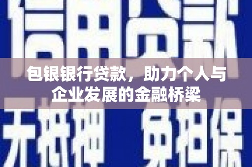 阜城包银银行贷款，助力个人与企业发展的金融桥梁