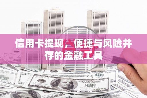 阜城信用卡提现，便捷与风险并存的金融工具