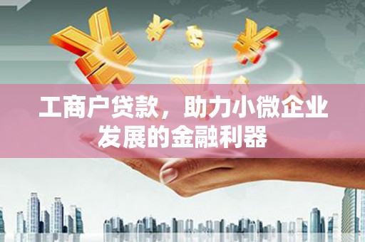 阜城工商户贷款，助力小微企业发展的金融利器