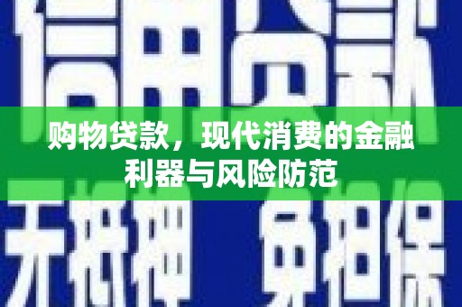 阜城购物贷款，现代消费的金融利器与风险防范