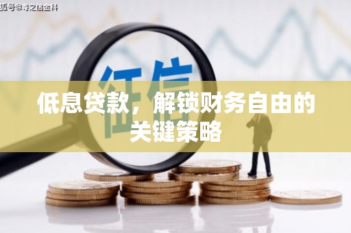 阜城低息贷款，解锁财务自由的关键策略