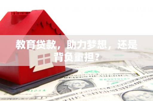 阜城教育贷款，助力梦想，还是背负重担？