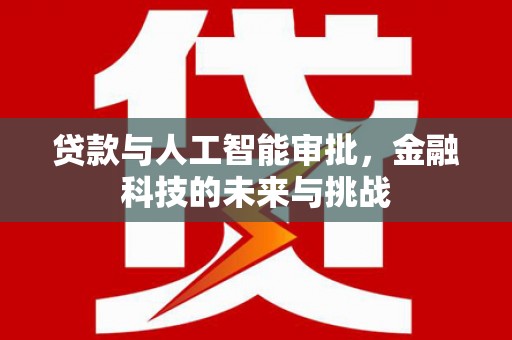 阜城贷款与人工智能审批，金融科技的未来与挑战