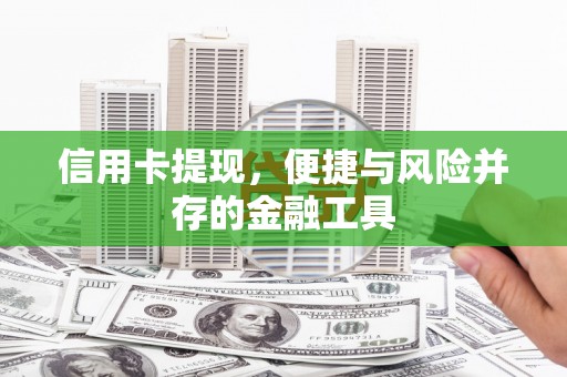 阜城信用卡提现，便捷与风险并存的金融工具