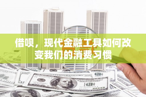 阜城借呗，现代金融工具如何改变我们的消费习惯