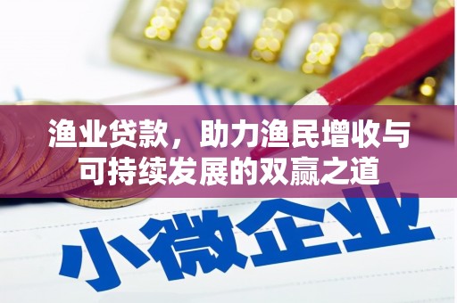 阜城渔业贷款，助力渔民增收与可持续发展的双赢之道