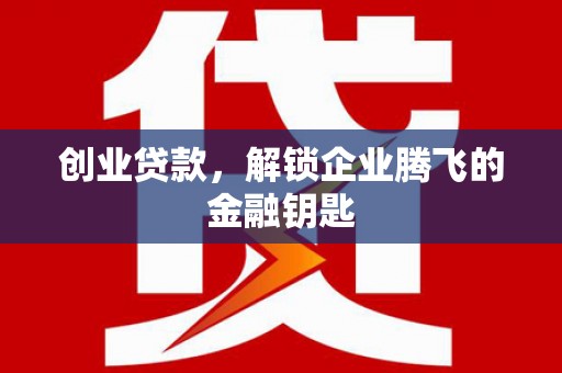 阜城创业贷款，解锁企业腾飞的金融钥匙