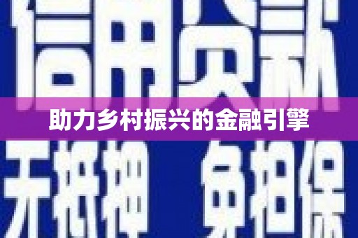阜城助力乡村振兴的金融引擎
