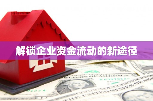 阜城解锁企业资金流动的新途径