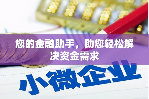阜城您的金融助手，助您轻松解决资金需求