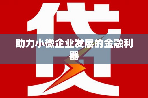 阜城助力小微企业发展的金融利器