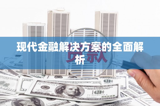阜城现代金融解决方案的全面解析