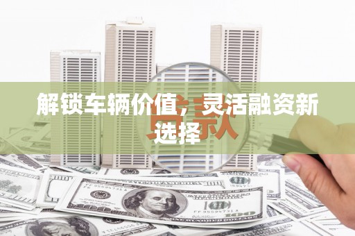 阜城解锁车辆价值，灵活融资新选择