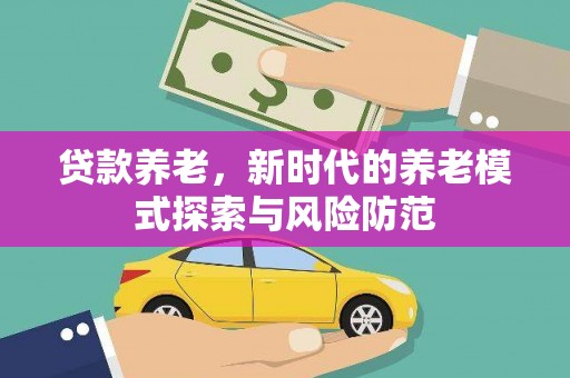 阜城贷款养老，新时代的养老模式探索与风险防范