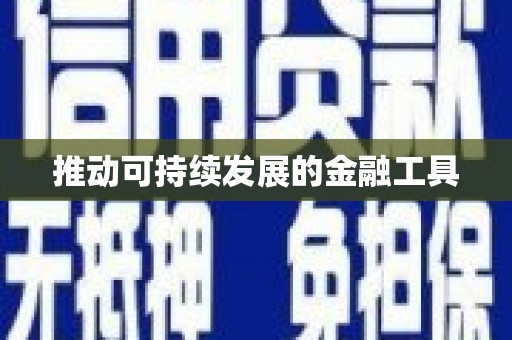 阜城推动可持续发展的金融工具